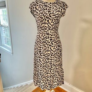 Loft Spotted Midi Dress Size 4